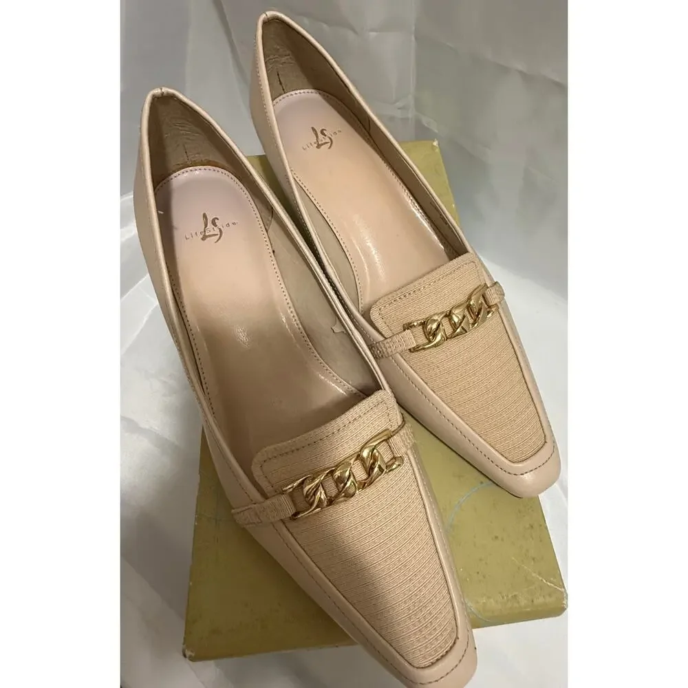 LifeStride Jarmin Beige Victory Heels  - Size 9
